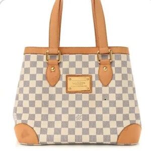 Authentic Louis Vuitton Damier Azur Hampstead PM